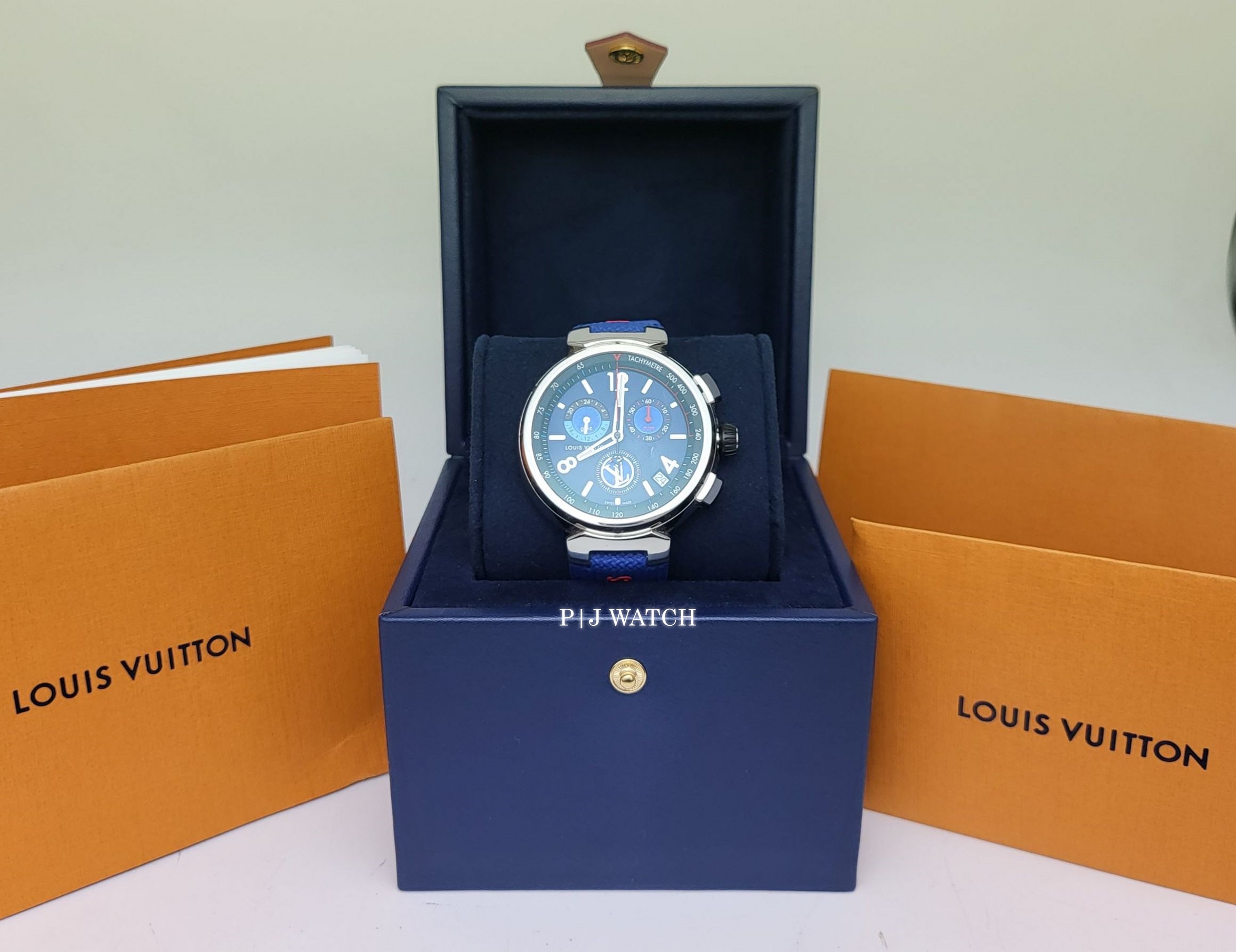 Shop Louis Vuitton Tambour Outdoor Chronograph (QBB194) by design◇base