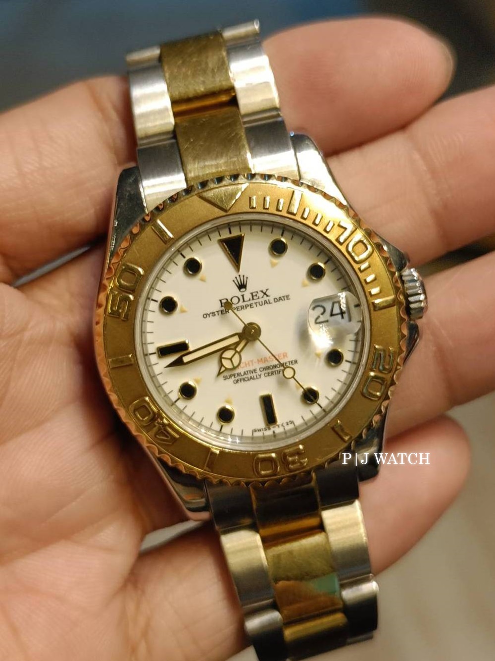 yacht master 35mm gold