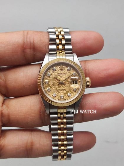 Rolex Lady-Datejust 26mm Champagne Computer Dial Ref.79173