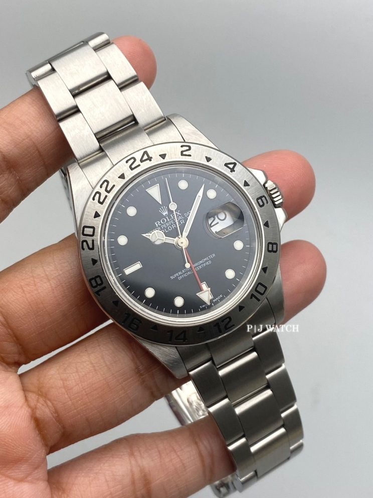 Rolex Explorer II Black Dial 40mm Oystersteel Men's Watch Ref.16570