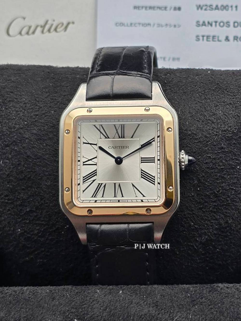 Cartier Santos-Dumont Large Silver Dial Men's Watch Ref.W2SA0011