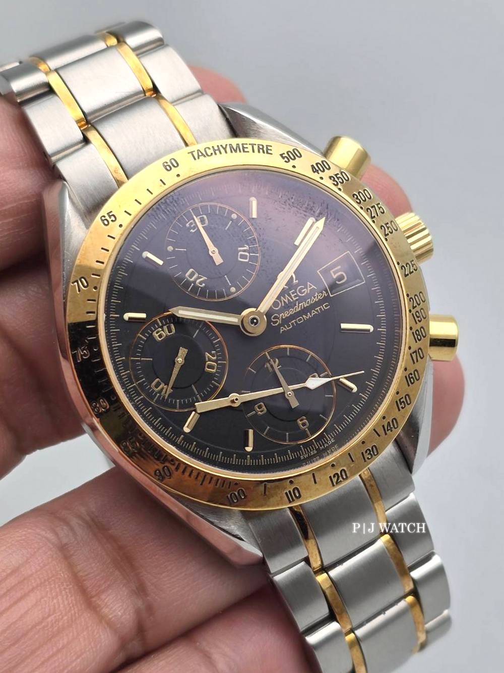 OMEGA Speedmaster 39mm Steel Yellow Gold Automatic Men Watch Ref.3313.50.00